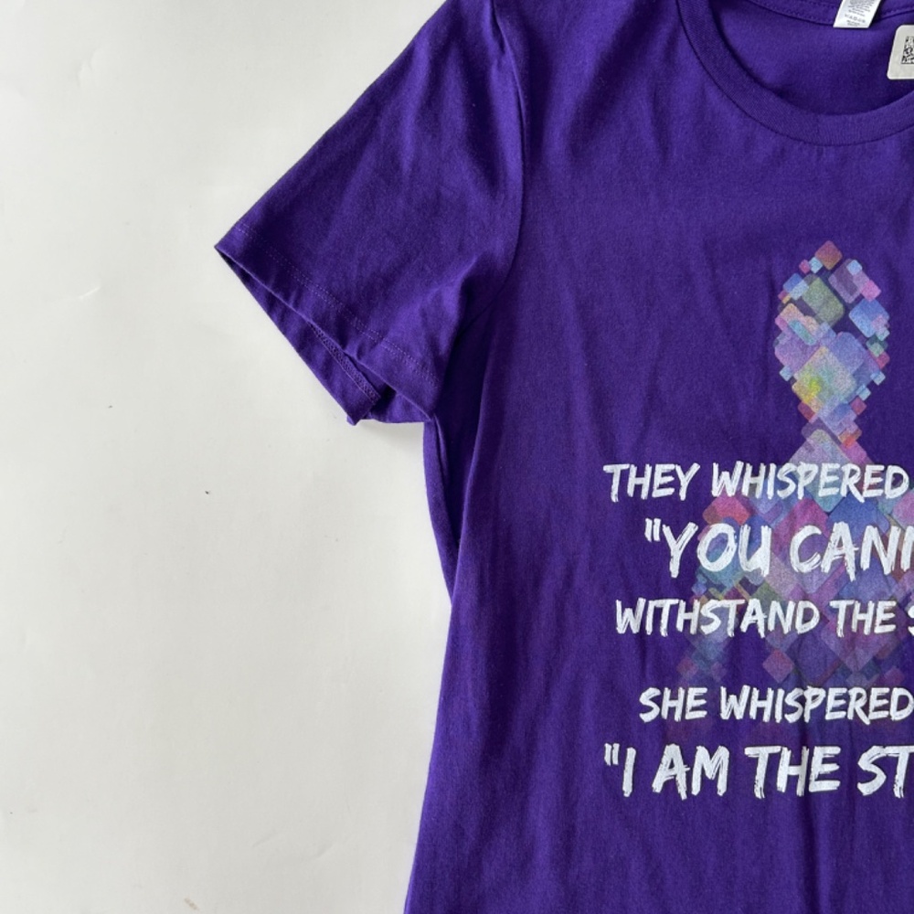Bella Canvas Purple Size M Graphic Short Sleeve Tee NWT - Picture 4 of 5